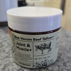 Ueuekoko 4oz Bee Venom Beef Tallow Joint & Muscle Gel Cream